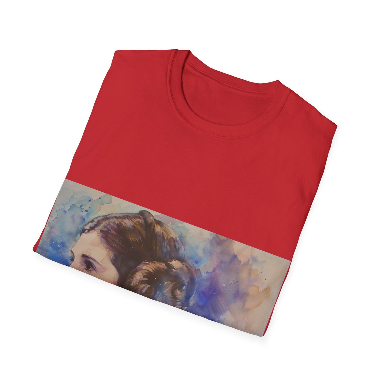 Princess Leia Watercolor Tee: Galactic Glamour