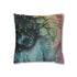 Cosmic Vines Climbing a City Wall Double-Sided Square Cushion Cover