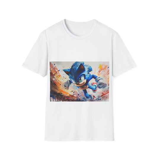 Sonic Watercolor Tee: Speedy Style