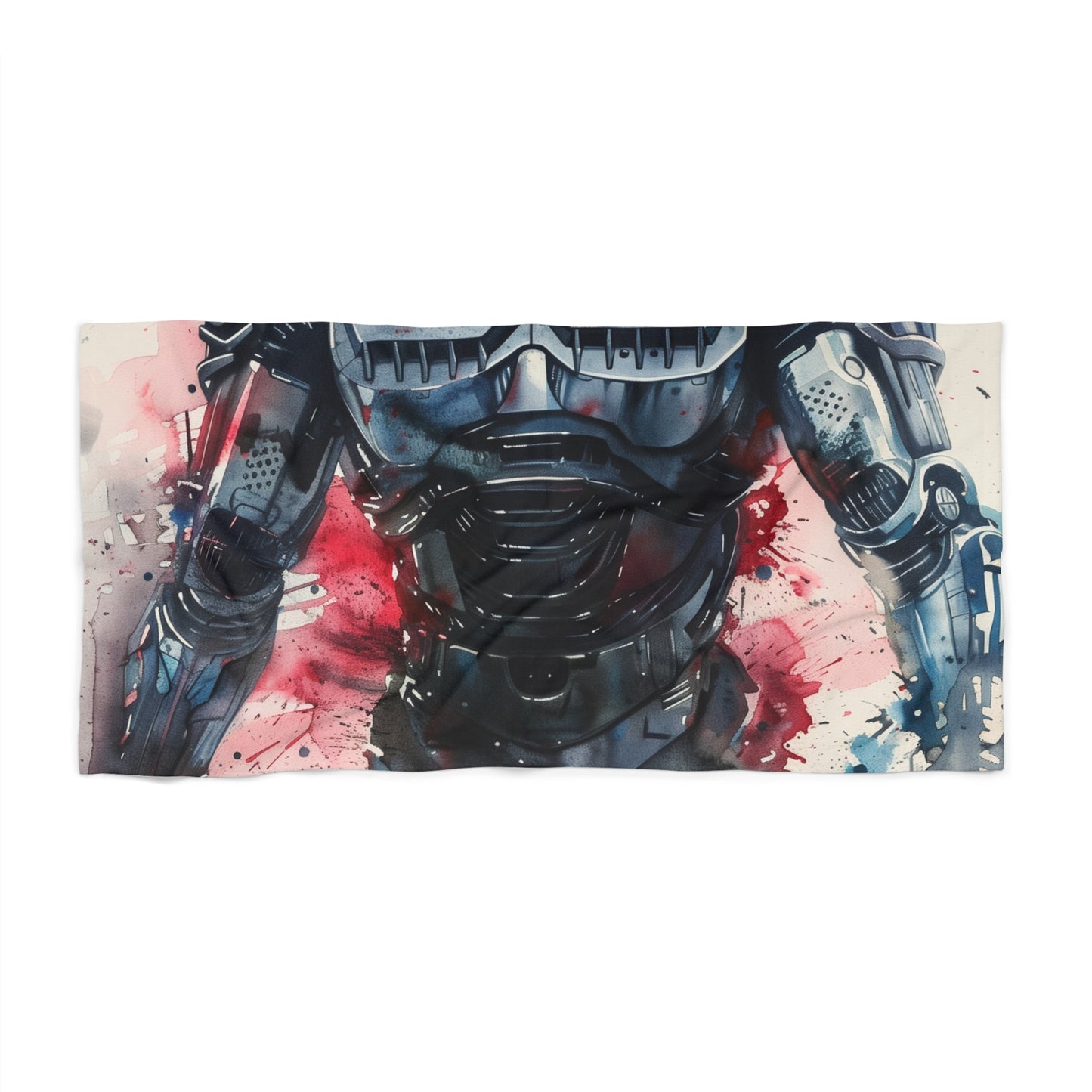 make a statement on the beach with this bold and eye-catching towel. Perfect for lounging under the sun or drying off after a dip in the ocean. Add a touch of sci-fi nostalgia to your beach gear with this officially licensed RoboCop towel.