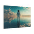 Astronaut Standing on a Mirror Ocean — Canvas Wall Art — Product Detail View 6