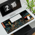 80s Retro 8-Bit Arcade Pixels — XL & XXL Desk Mat — 3mm Non-Slip Natural Rubber Base Detail