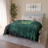 Hologram of the Past Glitching in Forest — Plush Fleece Throw Blanket — Product Detail View 12