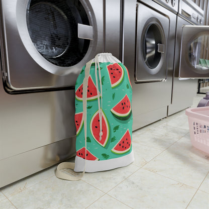 Bacano Go Watermelon Laundry Bag - Vibrant Hawaiian Style with Tropical Flair