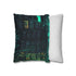Overgrown Library with Glowing Books (Edition II) — 40×40 Cushion Cover — Sofa & Living Room Lifestyle View