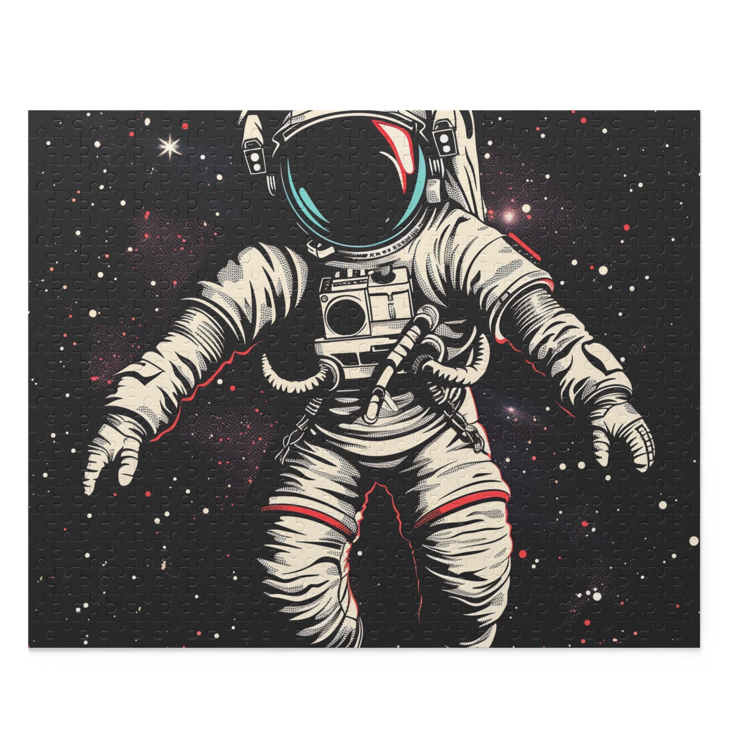 Space Explorer Jigsaw Puzzle - Astronaut floating among stars, perfect for space enthusiasts