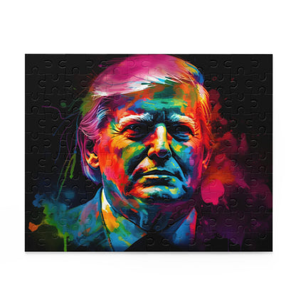 Trump Neon Watercolor Puzzle