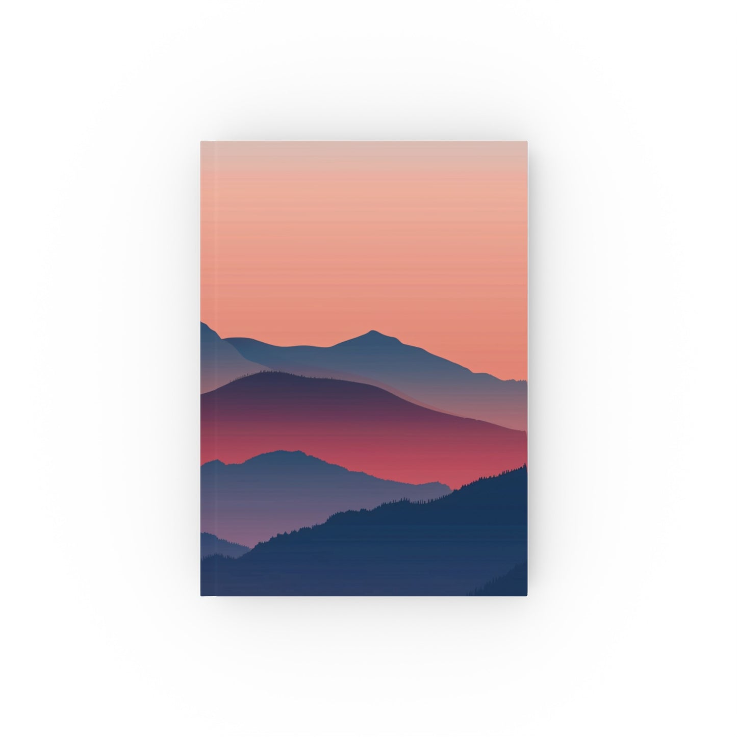 "Mountain Peaks Minimalist Journal - High-Quality, Stylish, Perfect Gift for Nature Lovers and Adventurers"