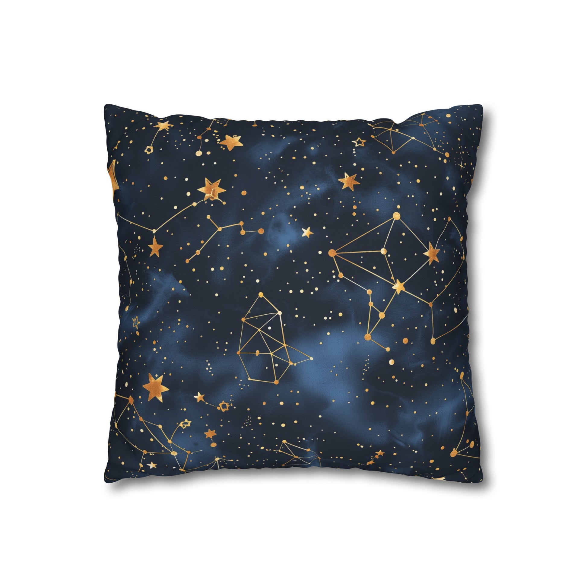 "Starry Night Pillowcase featuring Constellation Stars pattern for celestial dreams"