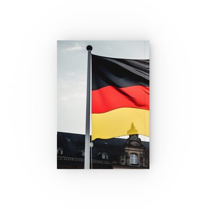 "German Wanderlust Journal: Flag-inspired design, versatile and high-quality, perfect for travel memories and German culture exploration."