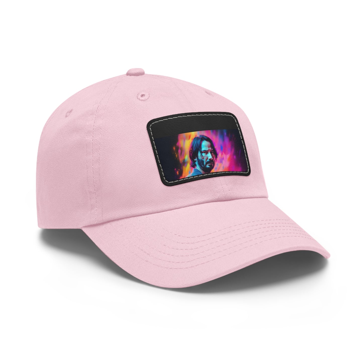 Neon Dreams: Keanu Reeves Watercolor Baseball Cap