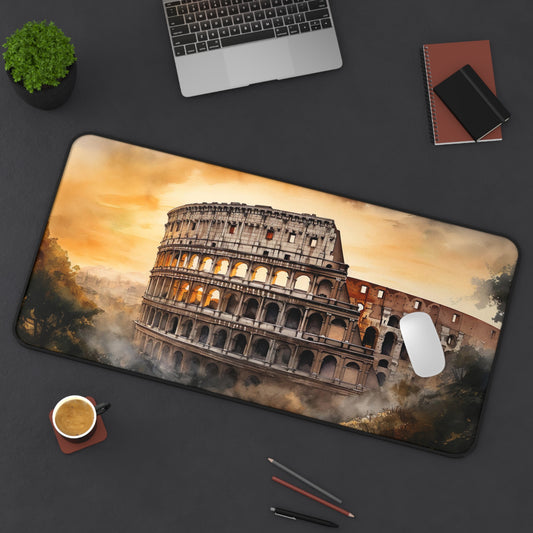 Colosseum Sunset Desk Mat | Desk Mat | Accessories, Back-to-School, Desk, Fall Bestsellers, Home & Living, Mouse pad, Mouse Pads, Mousepad, Seasonal Picks, Stationery, TikTok | Prints with Passion