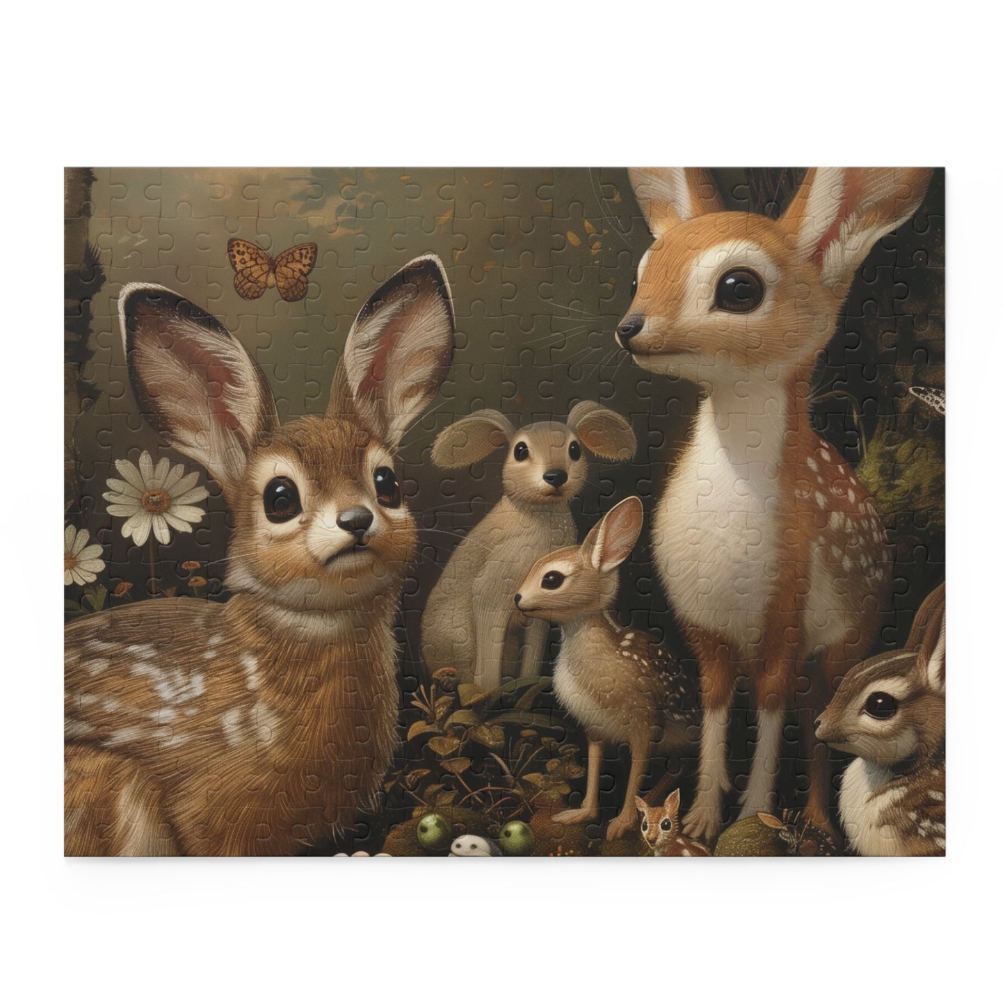 Woodland Creatures Jigsaw Puzzle - Beautifully illustrated nature jigsaw for puzzle enthusiasts