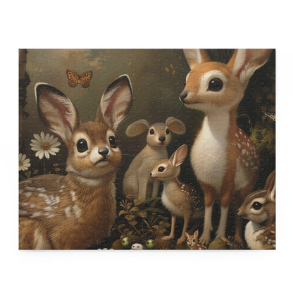 Woodland Creatures Jigsaw Puzzle - Beautifully illustrated nature jigsaw for puzzle enthusiasts