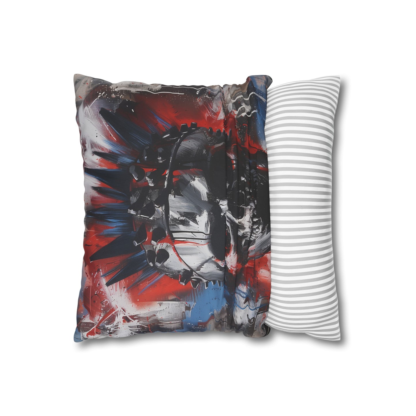 "Rebel Skull Pillowcase - Punk Rock Attitude for Your Bedroom | High-Quality Material, Comfortable, Stylish, Perfect for All Seasons | Makes a Great Gift - Shop Now!"