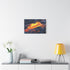 Lava Flowing from Floating Volcano (Edition II) — Canvas Wall Art — Kiln-Dried Pine Frame & Ready-to-Hang Back View
