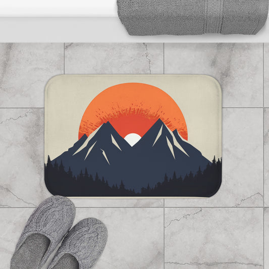 Mountain Dawn Bath Mat | Bath Mats | Bath, Bathroom, Home & Living, Indoor, Sublimation | Prints with Passion