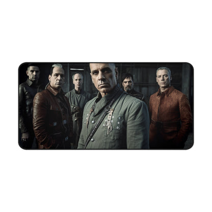 "Rammstein Desk Mat Collection - Rock-inspired desk mat with band logo and imagery, add metal to your workspace"