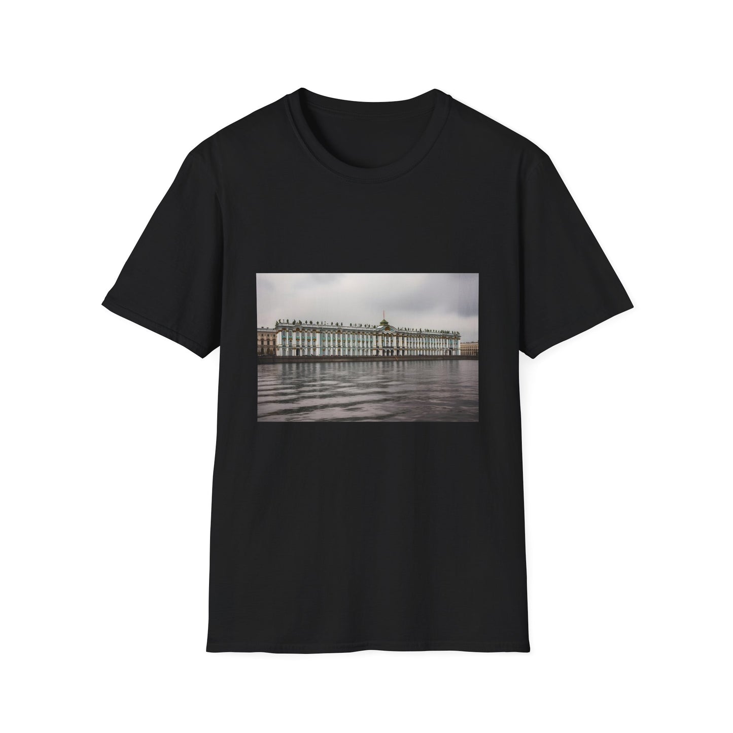 Imperial Grandeur in the White Night | T-Shirt | Select a common uncommon color for the t shirt, such as:, that is not the colors normally associated with St. Petersburg.. Several options could be tested here | Prints with Passion