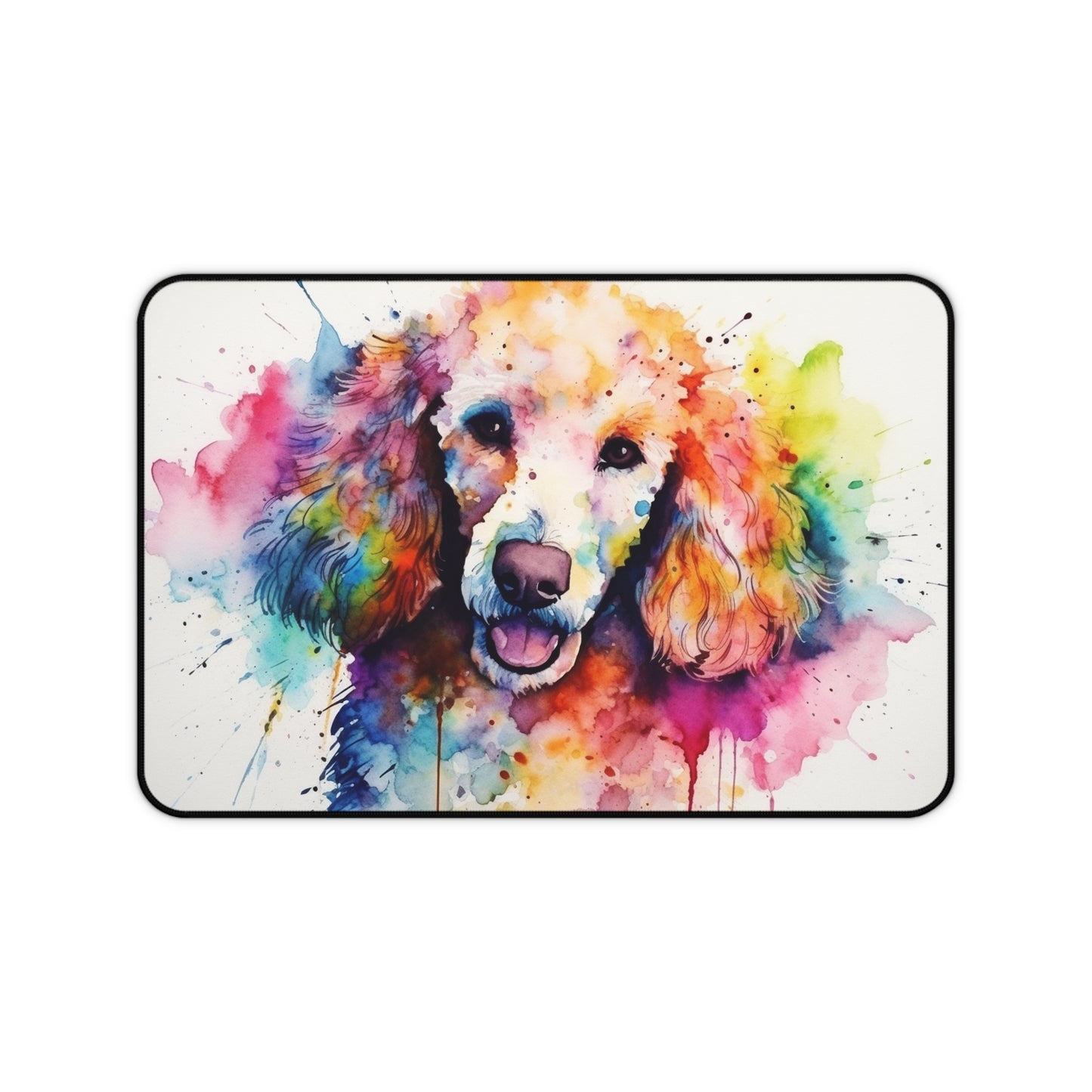 "Poodle Paradise Desk Mat - Quirky and stylish poodle design to brighten up your workspace"