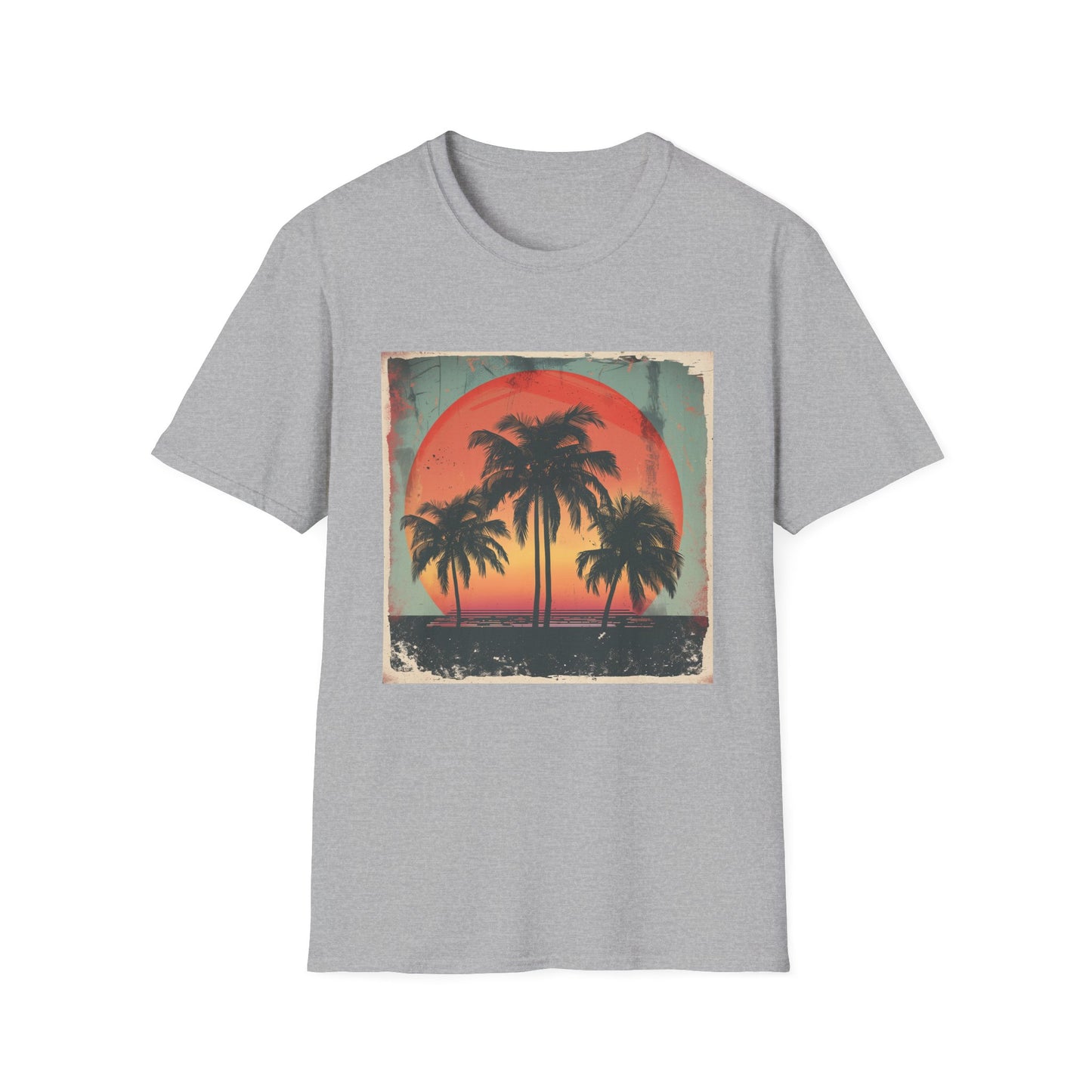 Palm Paradise: Retro Sunset Escape