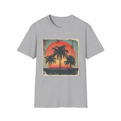 Palm Paradise: Retro Sunset Escape