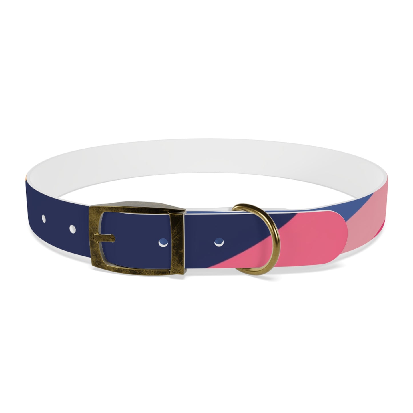 Vibrant Retro Waves Dog Collar