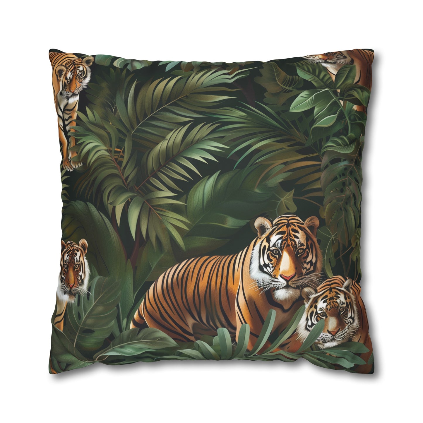 Tiger Jungle Safari Pillowcase | Pillow Cases | All Over Print, AOP, Bed, Bedding, Home & Living, Indoor, Pillow Case, Pillow Covers, Pillows & Covers, Sublimation | Prints with Passion