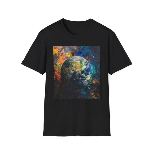 Our Blue Marble: Planet Earth Painting T-Shirt | T-Shirt | DTG, Hoodies, Men's Clothing, Regular fit, Unisex, Women's Clothing | Prints with Passion