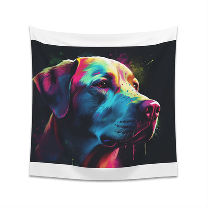 Labrador Retriever Tapestry - Loyal Companion | High-Quality, Stylish, and Great for Gift Giving | 34" x 40" or 57" x 57" Sizes | Ideal for Dog Lovers and Families