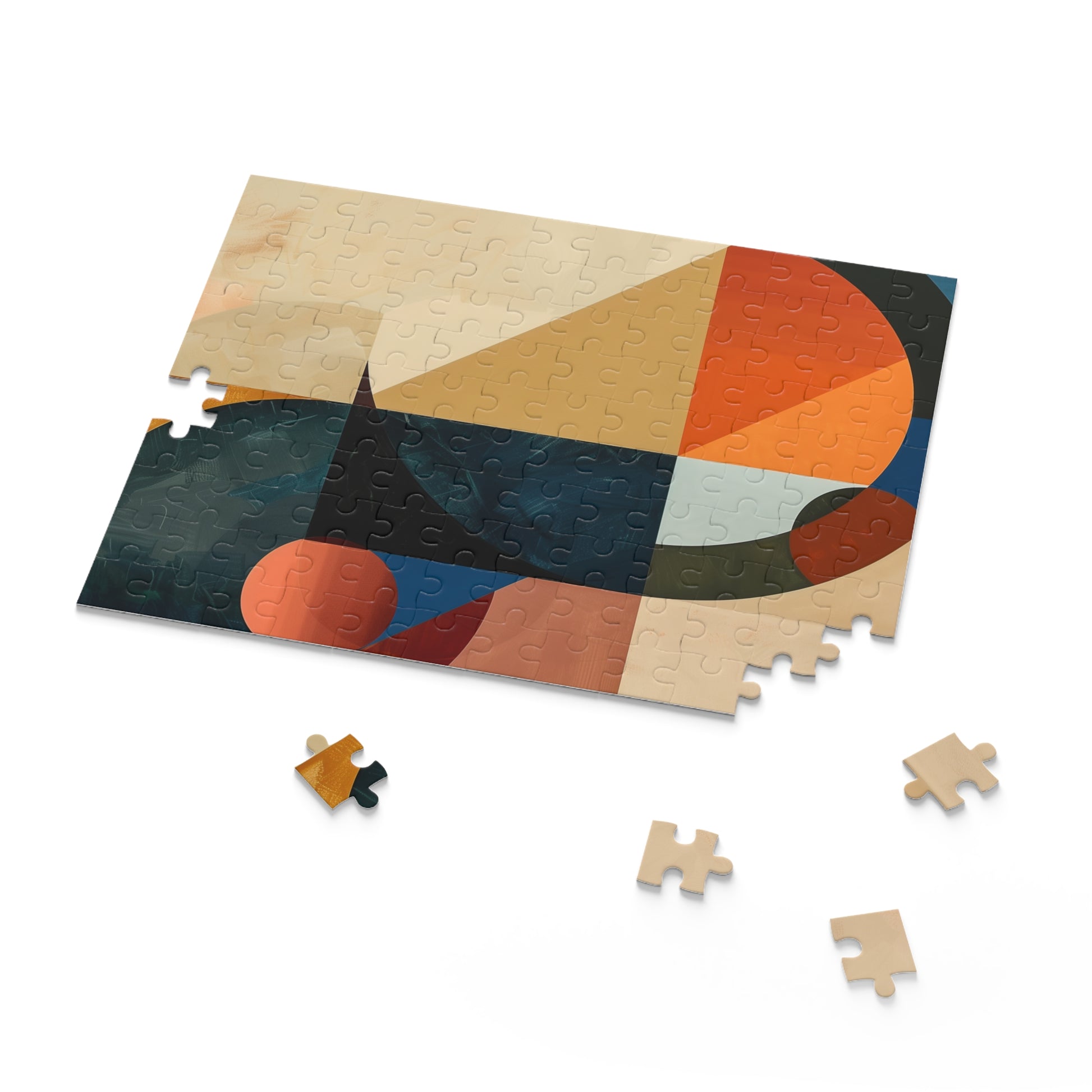 Vibrant Geometric Mastery Puzzle - Abstract shapes for challenging fun