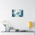 Glass Whale Swimming Through Skyscrapers — Canvas Wall Art — Kiln-Dried Pine Frame & Ready-to-Hang Back View