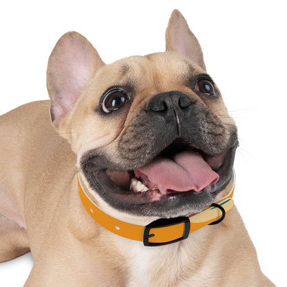 Retro Waves Dog Collar: Colorful & Vibrant Design