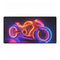 Retro Motorcycle with Neon Trail Gaming XXL Extended Desk Mat