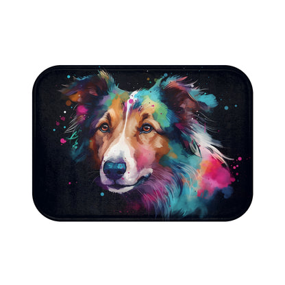 Collie Charm Bath Mat | Bath Mats | Bath, Bathroom, Home & Living, Indoor, Sublimation | Prints with Passion