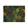 Nordic Woodland Forest Botanical Seamless Plush Fleece Throw Blanket - View 1 | Prints With Passion