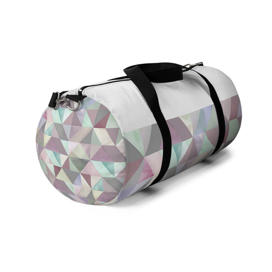 Pastel Geometrics Duffel Bag | Duffle Bags | Accessories, All Over Print, AOP, Assembled in the USA, Assembled in USA, Bags, Duffle, Made in the USA, Made in USA | Prints with Passion