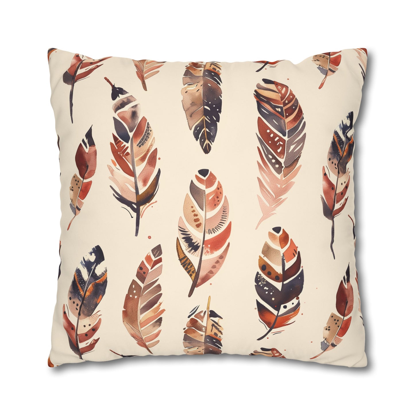 "Boho Feathers Pillowcase Collection - Add whimsy to your bedroom with this cozy bohemian pillow case"