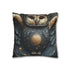 Owl with Constellation Wings (Edition II) — 40×40 Cushion Cover — Double-Sided Back & Concealed Zip Detail