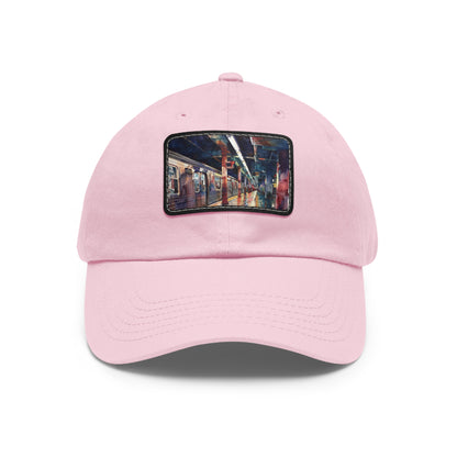 New York City Subway Sunset: Watercolor Baseball Cap