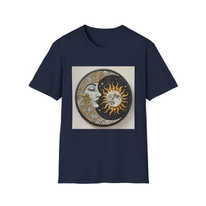 Celestial Balance: A Mandala Sun and Moon