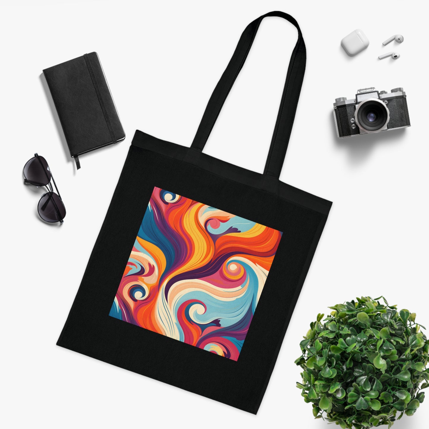 Retro Surf Vibes Tote Bag