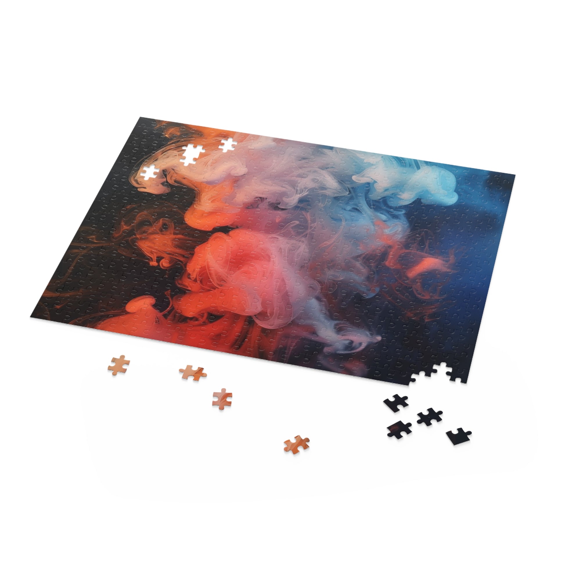 Abstract Smoke Art Jigsaw Puzzle - Vibrant colors and intricate designs for art lovers and puzzle enthusiasts.