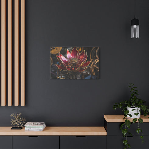Mechanical Lotus Blooming — Canvas Wall Art — Product Detail View 8