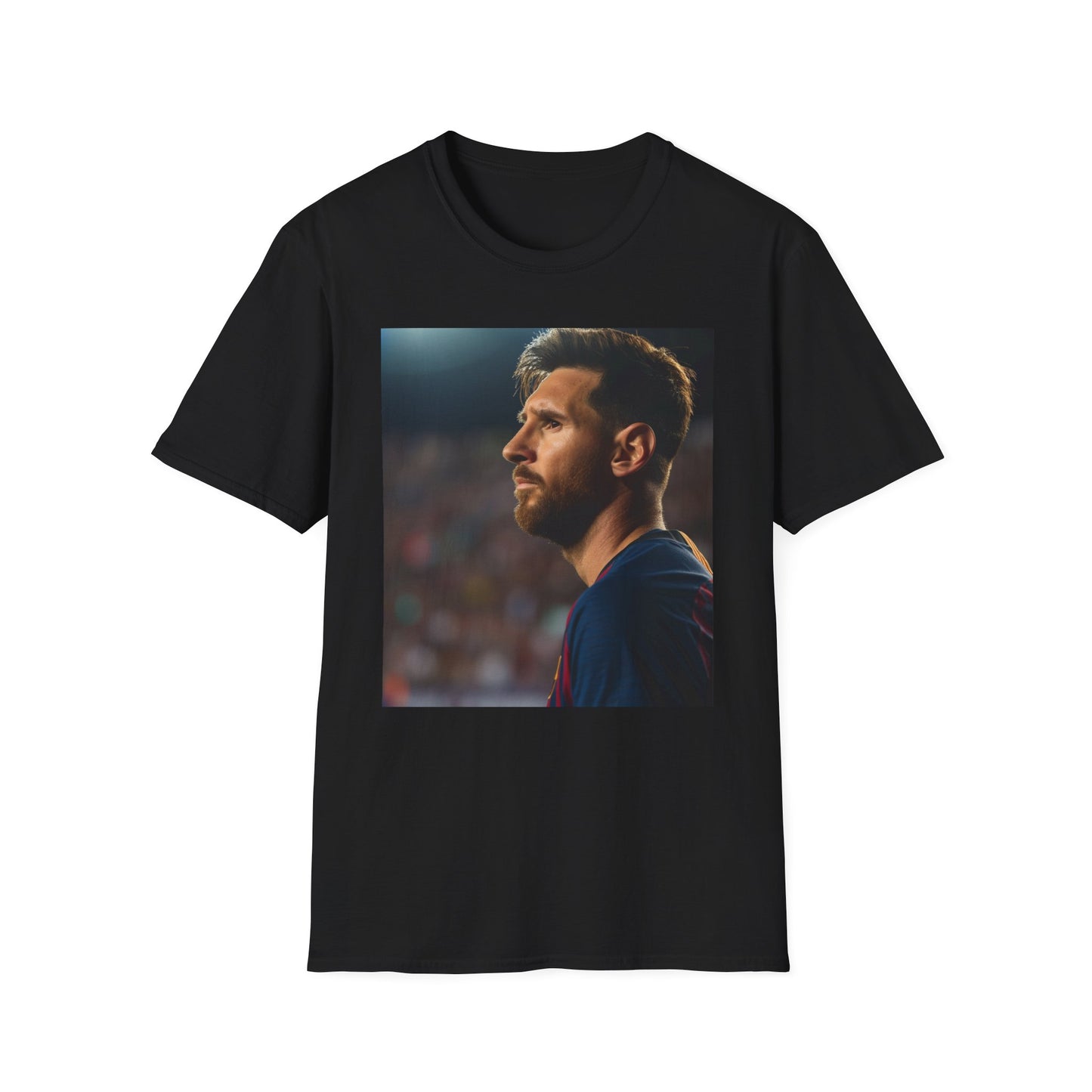 🎨 Blaugrana Maestro: A Watercolor Symphony of Skill and Elegance | T-Shirt | Barcelona, Champion, Football, GOAT, Lionel, Messi, Number 10, Player, Sports | Prints with Passion