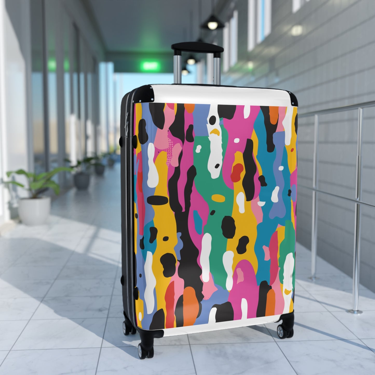 Vibrant Abstract Pattern Suitcase