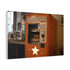 Retro Vending Machine Dispensing Stars — Canvas Wall Art — Side Profile & Stretched Corner Detail