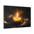 Burning Candle Made of Galaxies — Canvas Wall Art — Product Detail View 6