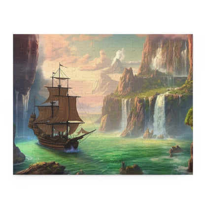 Enchanted Neverland jigsaw puzzle with whimsical fairytale scene for adults and kids.