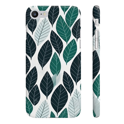 Verdant Vine: Modern Leaf Pattern Phone Case